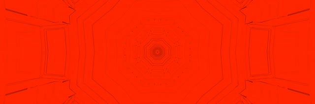 Red Neon Tunnel Hexagon Vortex 3:1 Ultrawide 60fps VJ Loop Screensaver