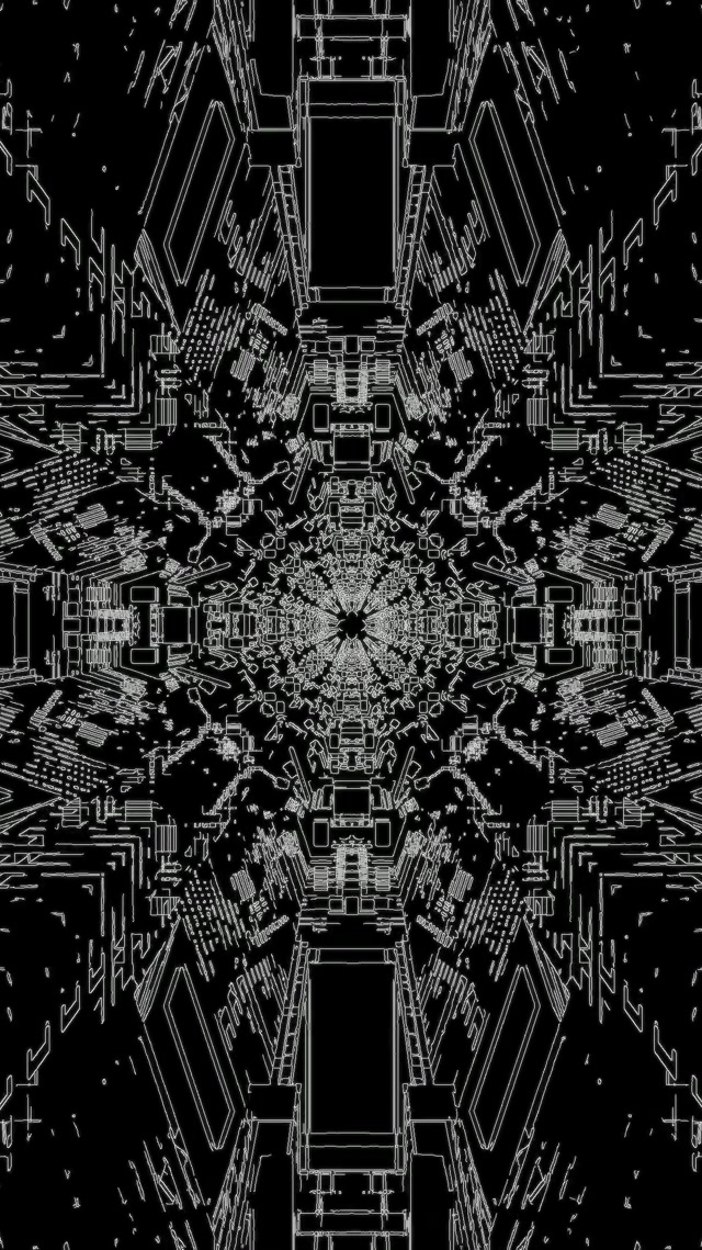 Neon Tunnel Fractal Kaleidoscope Vj Loop 9:16 Reels 60fps Screensaver