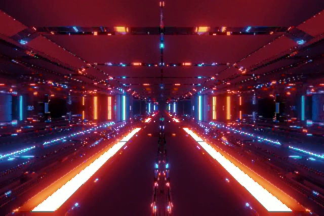 Twnnel Neon VJ Loop 60fps 3:2 Surface Grid Coch Glas Sgrin Achub