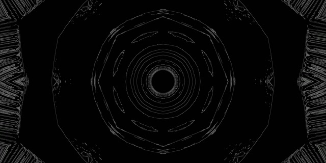 Neon Tunnel Radial Sun Vortex Vj Loop 2:1 Univisium 60fps Screensaver