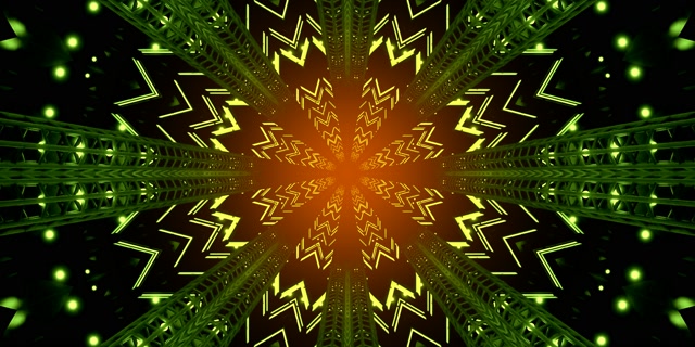 Ffrwydrad Caleidosgop Igam-ogam Twnnel Neon VJLoops 2:1 Univisium 60fps Sgrin Arbedwr