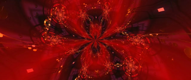 Radiant Mandala Neon Tunnel VJ Loop 2.39:1 Cinemascope 60fps Screensaver