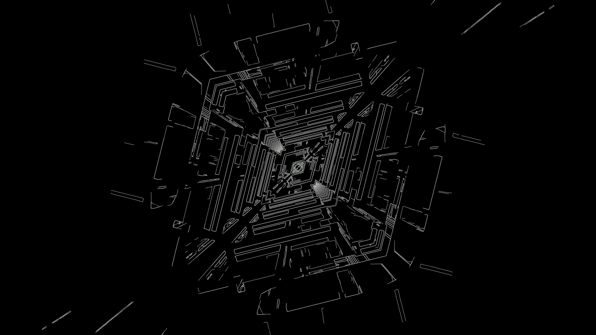 Twnnel Neon Ffuglen Wyddonol Arbedwr Sgrin 4K UHD 60fps Dolen Vj