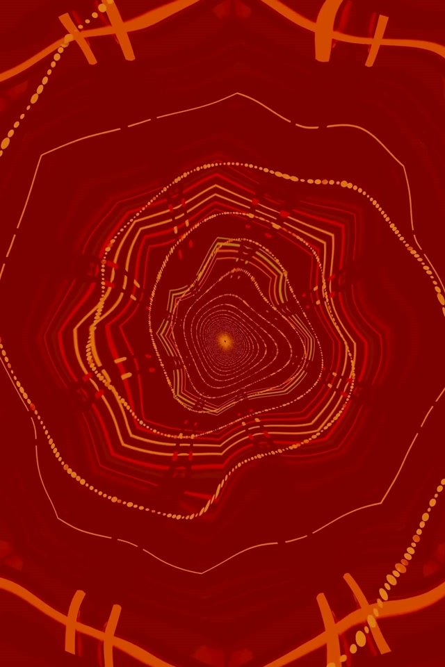 Twnnel Neon Dolen Vj 2:3 Portread Ffoto 60fps Arbedwr Sgrin Trobwll Octagon