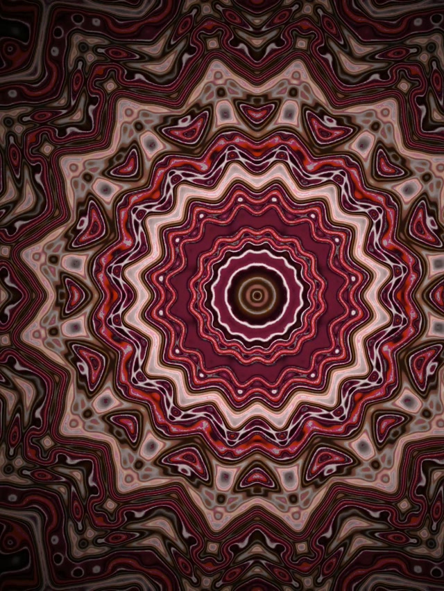 Twnnel Neon Kaleidosgop Seren Ffrwydrad VJ Loop 3:4 iPad Portread 60fps Sgrin Arbedwr