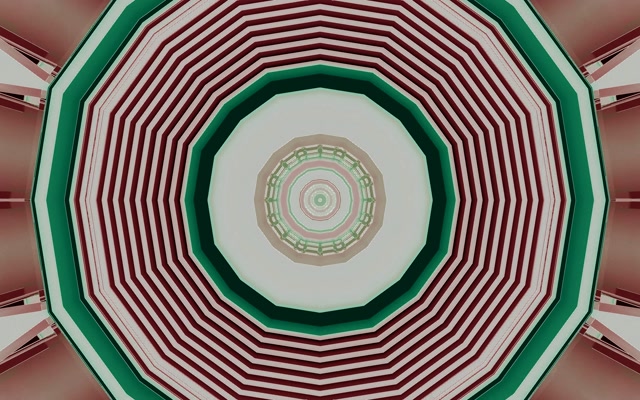 Twnnel Neon Octagon Trobwll Coch Gwyrdd 16:10 Macbook 60fps Sgrin Arbedwr Vj Loop