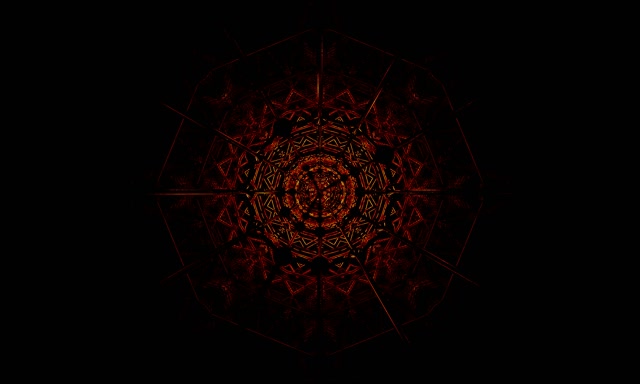 Twnnel Neon Coch Mandala Fractal Vj Loop 5:3 Wide 60fps Screensaver