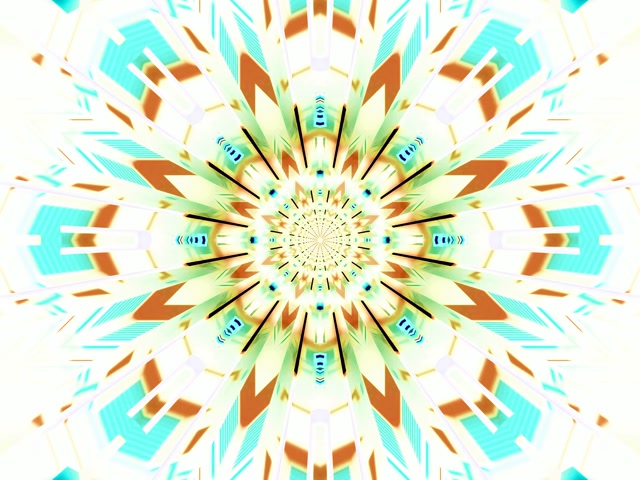 Twnnel Neon Caleidosgop Mandala Ffrwydrad Vj Loop 4:3 Clasurol 60fps Arbed Sgrin