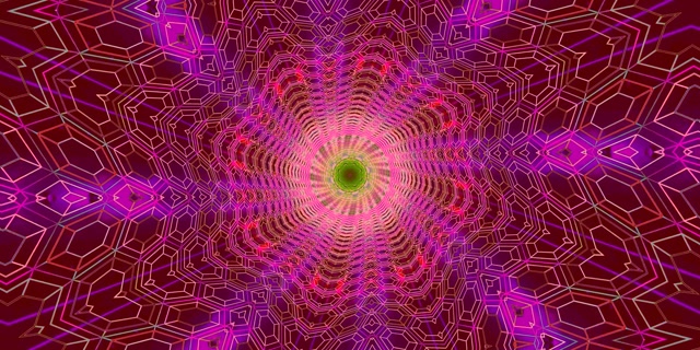 Twnnel Neon Caleidosgop VJLoops 2:1 Univisium 60fps Arbedwr Sgrin