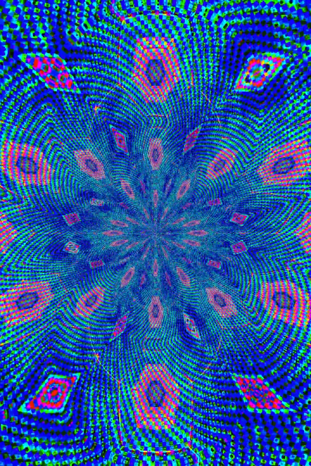 Twnnel Neon Blodyn Spiral Glas VJ Loop 2:3 Portread Llun 60fps Arbedwr Sgrin