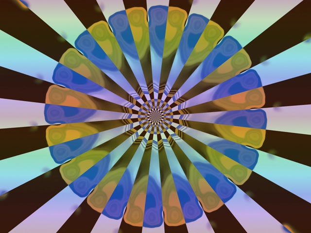 Caleidosgop Pili-pala Blodyn Twnnel Neon 4:3 Clasurol 60fps Sgrin Arbedwr Vj Loop