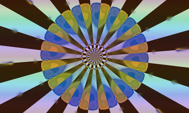 Caleidosgop Blodeuol Twnnel Neon Vj Loop 5:3 Llydan 60fps Sgrin Arbedwr