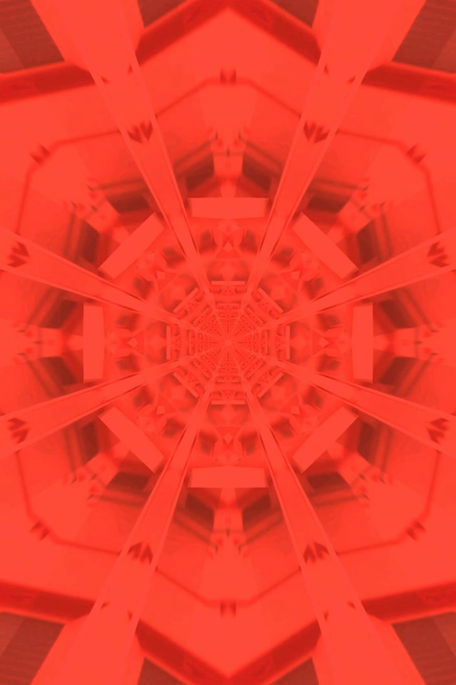 Twnnel Neon Kaleidosgop Coch Vortecs VJ Loop 2:3 Llun Portread 60fps Screensaver