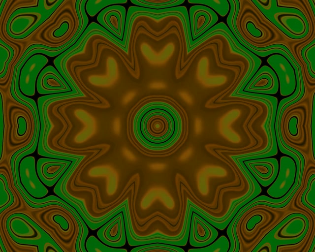 Twnnel Neon Mandala Gêr Gwyrdd VJLoops 5:4 diwydiannol 60fps arbedwr sgrin