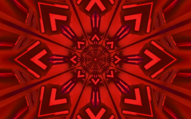 Ffractal Coch Caleidosgop Twnnel Neon Vj Loop 16:10 Macbook 60fps Arbed Sgrin