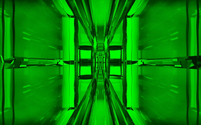 Green Neon Tunnel Vortex 16:10 MacBook 60fps Screensaver VJ Loop