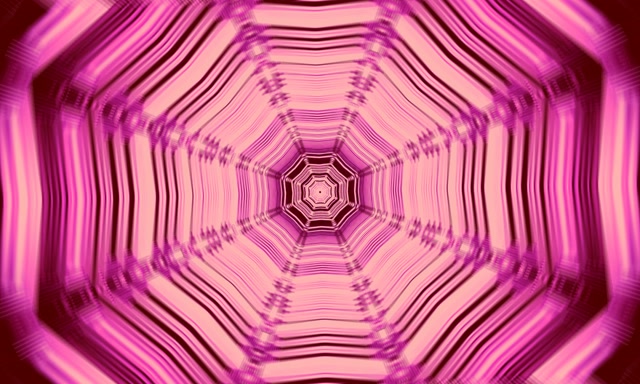 Twnnel Neon Troellffordd Wythonglog Pinc VJ Loop 5:3 Llydan 60fps Arbedwr Sgrin