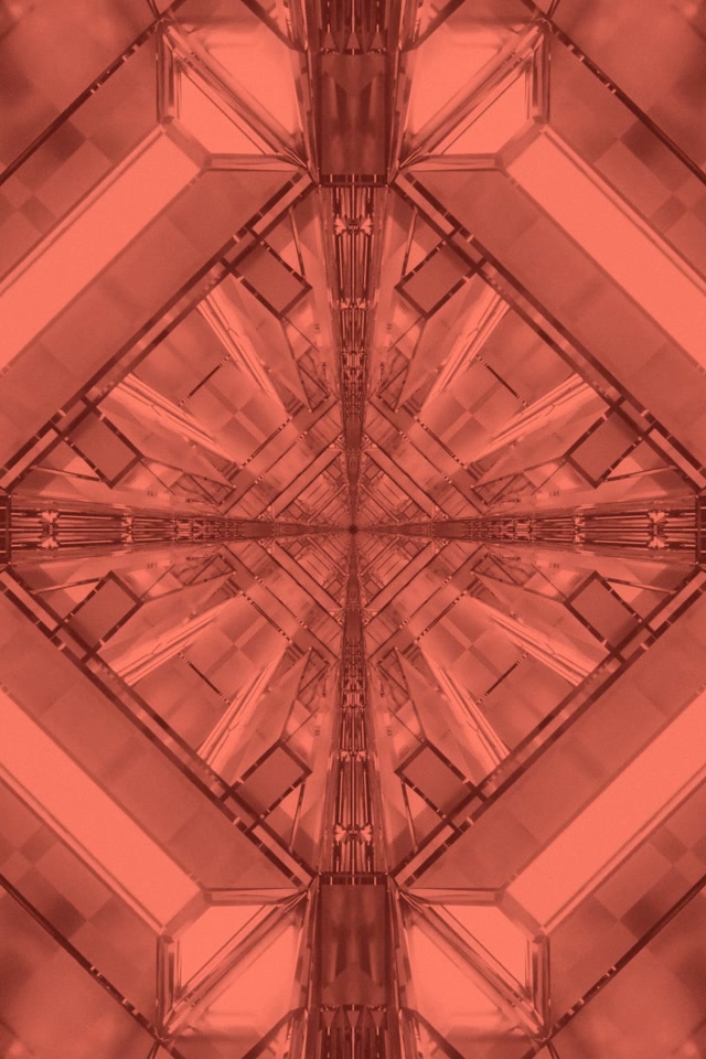 Sgrin Tywyll Twnnel Neon Caleidosgop Coch Croes Vj Loop 2:3 Portread Llun 60fps