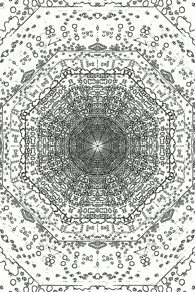 Twnnel Neon Carreg Ffractal Troellwr 2:3 Ffoto Portread 60fps Arbedwr Sgrin VJLoops