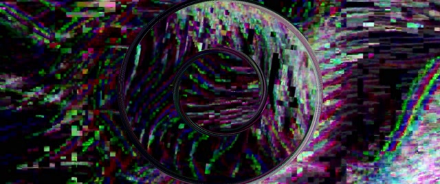 Twnnel Neon Ffrwydriad Picsel Glitch VJ Loop 2.39:1 Cinemascope 60fps Arbedwr Sgrin