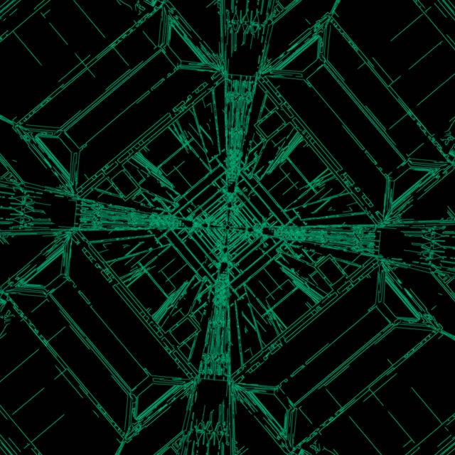 Twnnel Neon Troellfaen Grid Gwyrdd VJLoops 1:1 Sgwâr 60fps Arbedwr Sgrin