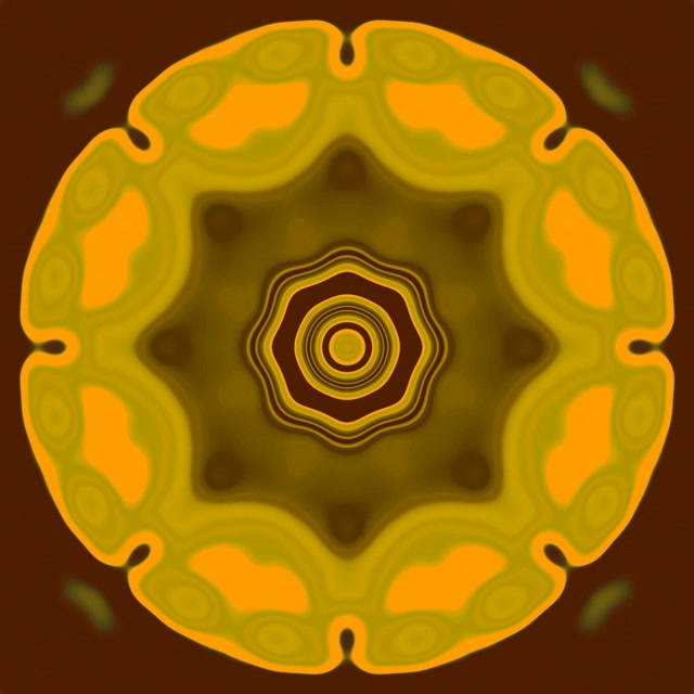 Mandala Euraidd Twnnel Neon Sgrin Arbedwr 1:1 Sgwâr 60fps VJ Loop