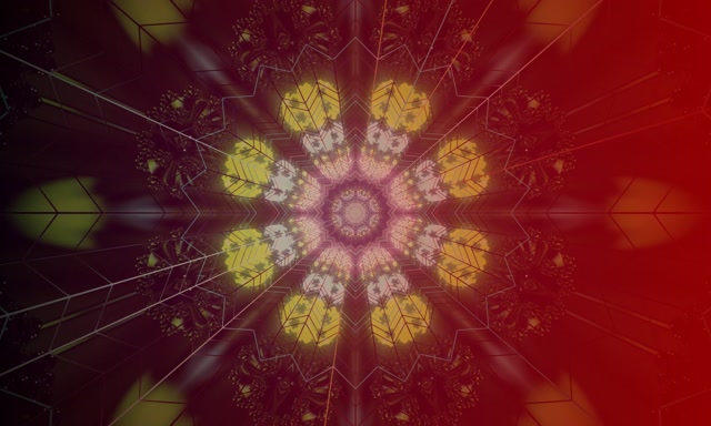 Vj loop Twnnel Neon Seren Ffractal Coch 5:3 llydan 60fps Arbedwr Sgrin