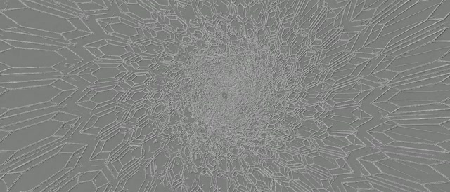 Twnnel Neon Ffrwydrad Ffractal Grisial VJLoops 21:9 Ultrawide 60fps Sgrinarbedwr