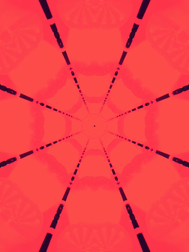 Caleidosgop Gwe Corryn Coch Twnnel Neon Dolen VJ 3:4 iPad Portread 60fps Sgrinarbedydd