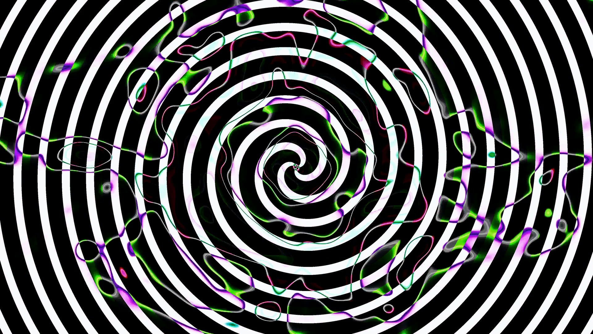 Hypnotisk Hvirvel Neon Tunnel Pauseskærm 4K UHD 60fps Live Tapet