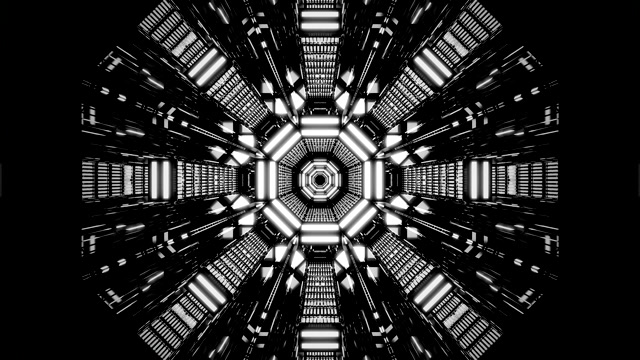 4K UHD 60fps Pauseskærm Windows 11 - Neon Tunnel VJLoops Visual Animation