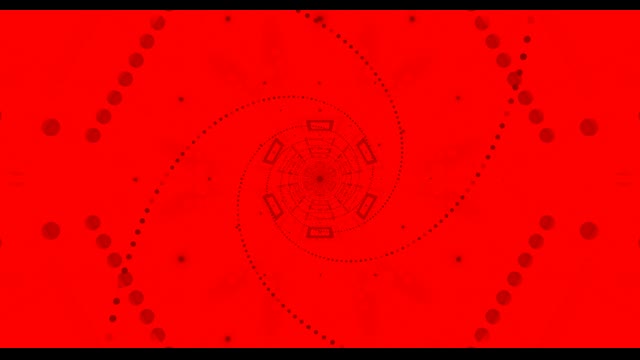 Røde Abstrakte Geometriske Mønstre med Flydende Cirkler - VJLoops Bevægelse...