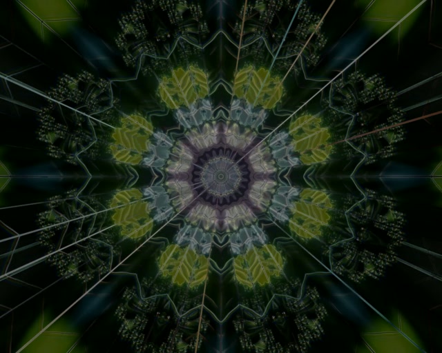 Fractal Kaleidoscope Neon Tunnel | 5:4 Industrial | 60fps VJ Loop Screensaver