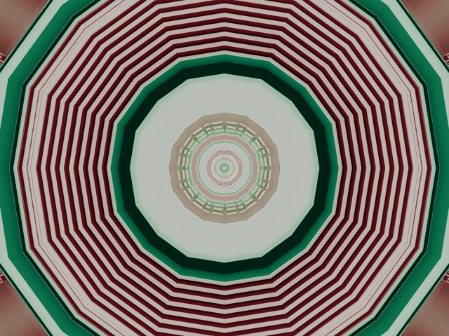 Vj loop Neon Tunnel Rød Grøn Stribet Spiral Pauseskærm 4:3 Classic 60fps