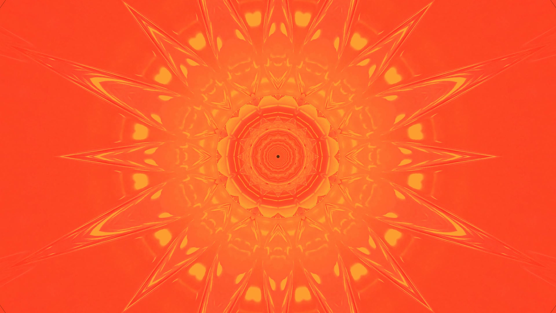 4K UHD 60fps orange rød neon tunnel pauseskærm windows 11 VJLoops animation 60fps