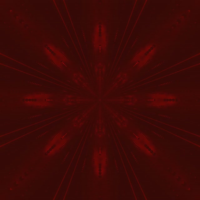 Vj loop Rød Neon Tunnel Kaleidoskop Burst 1:1 kvadrat 60fps pauseskærm