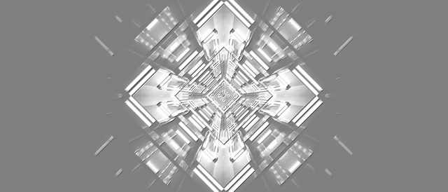 Neon Tunnel Diamant Kaleidoskop VJ Loop 21:9 Ultrawide 60fps Pauseskærm