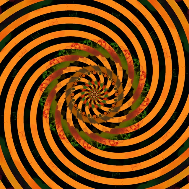 Neon Tunnel Spiral Kaleidoskop 1:1 Firkant 60fps Pauseskærm VjLoops