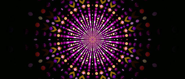 Neon Tunnel Radial Prik Eksplosion Pauseskærm 21:9 Ultrawide 60fps VjLoops