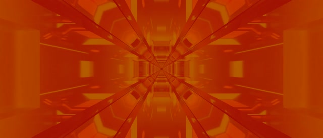 Neon Tunnel Gylden Symmetri Hvirvel VJ Loop 21:9 Ultrawide 60fps Pauseskærm