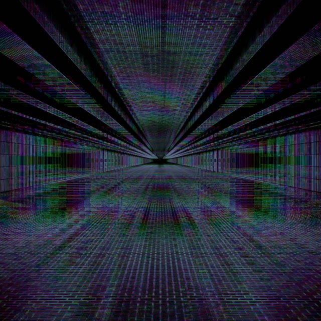Neon Tunnel Glitch Gitter VjLoops 1:1 Kvadrat 60fps Pauseskærm