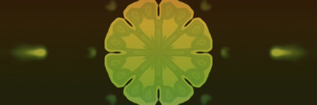 Neon Tunnel Grøn Fraktal Mandala Udbrud VJ Loop 3:1 Triple Bred 60fps Pauseskærm