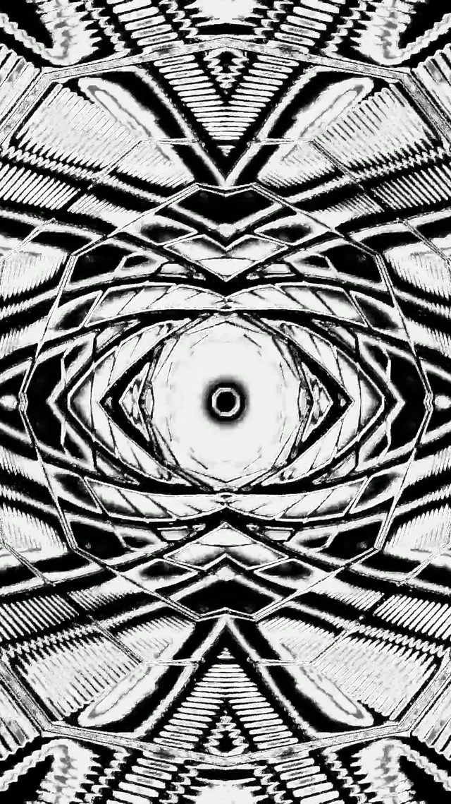 Sort Hvid Neon Tunnel Øje Hvirvel Pauseskærm 60fps 9:16 Reels Vj Loop