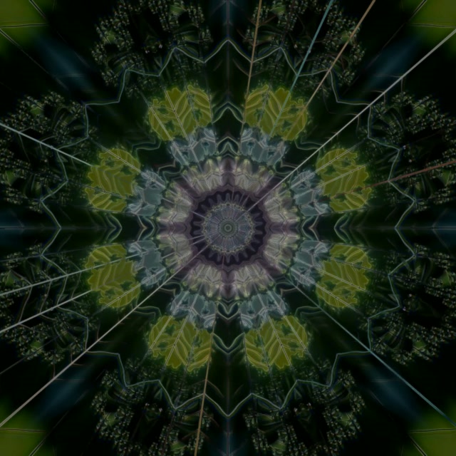 Neon Tunnel Kaleidoscope Vortex | 1:1 Square 60fps Screensaver Loop