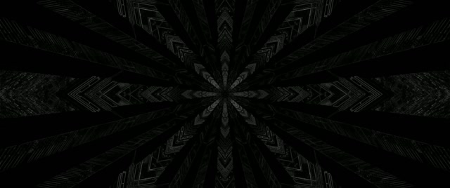 Neon Tunnel Mørk Kaleidoskop Stjerne Eksplosion 2.39:1 Cinemascope 60fps Pauseskærm VJLoops