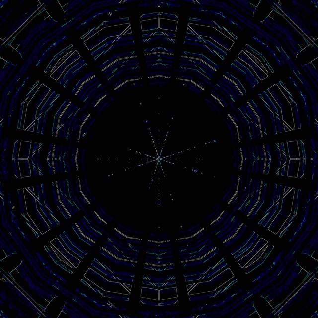 Neon Tunnel Diamant Hvirvel VJ Loop 1:1 Square 60fps Pauseskærm