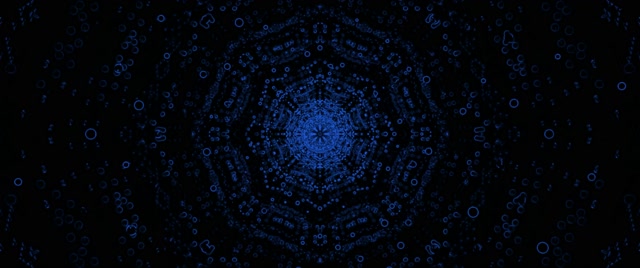 Magenta Fraktal Hexagon Neon Tunnel VJ Loop 2.39:1 Cinemascope 60fps Pauseskærm