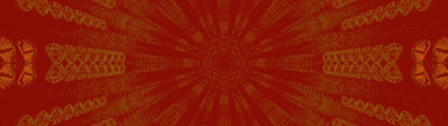 Neon Tunnel Orange Grøn Kaleidoskop VJLoops 32:9 Super Ultrawide 60fps Pauseskærm