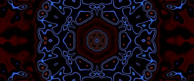 Neon Tunnel Kaleidoskop VJ Loop 2.39:1 Cinemascope 60fps Pauseskærm