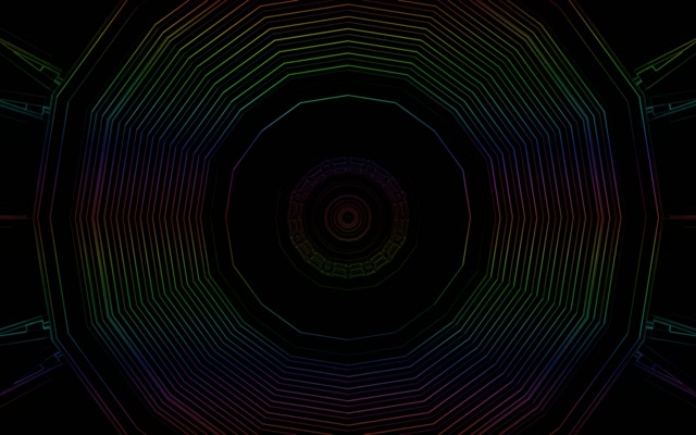 Neon Tunnel Octagon Vortex Loop 16:10 MacBook 60fps Screensaver VJ